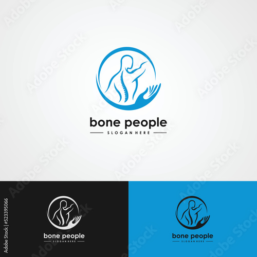 Bone health logo vector image