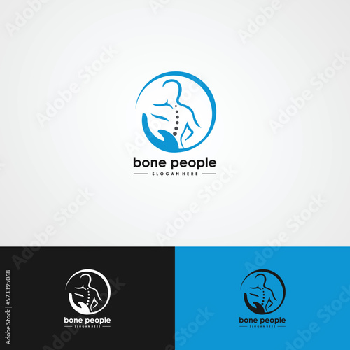 Bone health logo vector image