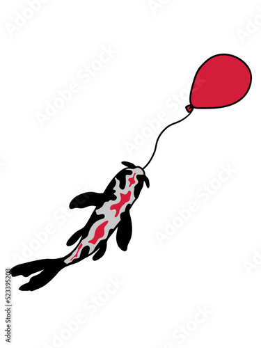 Luftballon Koi Fisch Nishikigoi 