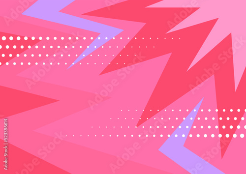 Y2k trendy pink background in pop art retro comics book style, vector illustration eps10