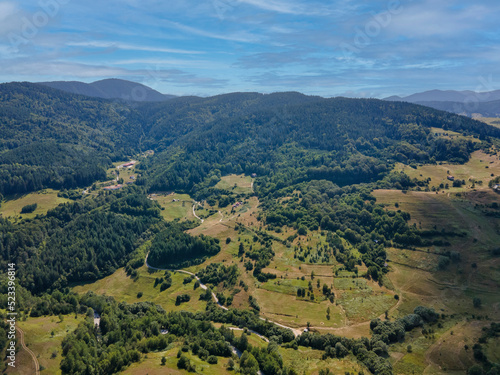 Aerial Summer view of Rhodope Mountains, Bulgaria