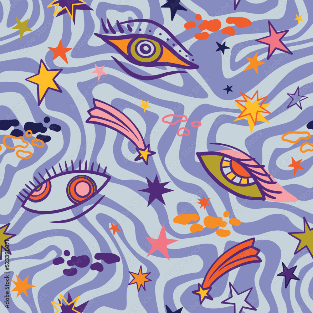 teenage seamless 70s retro eyes pattern hippie teenage seamless 70s retro eyes pattern hippie