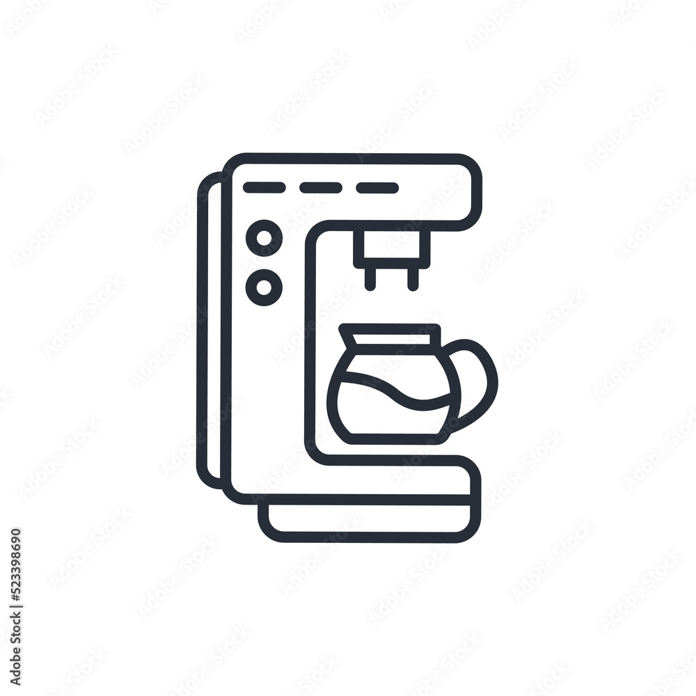 Coffee maker icons symbol vector elements for infographic web Coffee maker icons symbol vector elements for infographic web