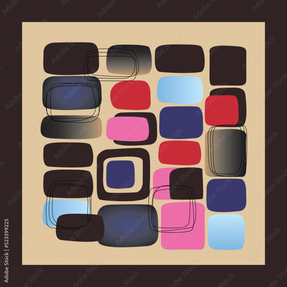 Fashionable pattern design for the scarf Fashionable pattern design for the scarf