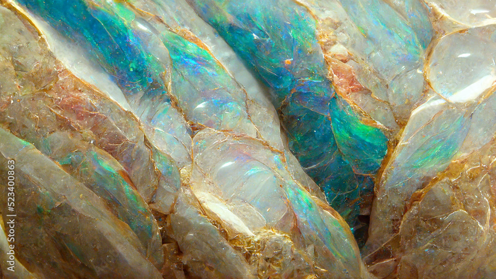Naklejka premium Luxurious Texture Australian Opal, close up.