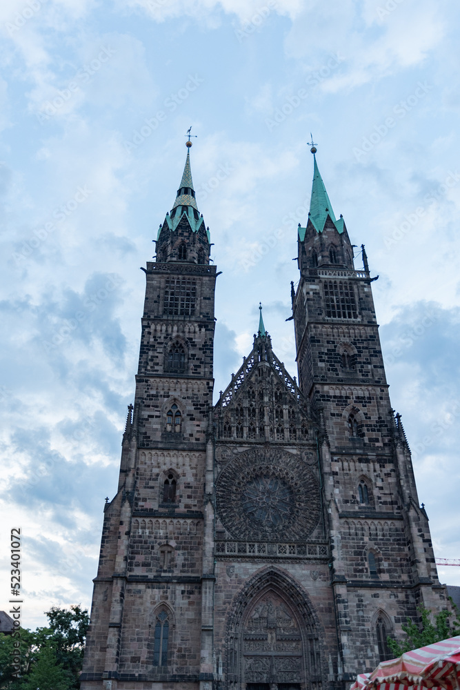 Saint Lorenz church in Nuremberg in Germany