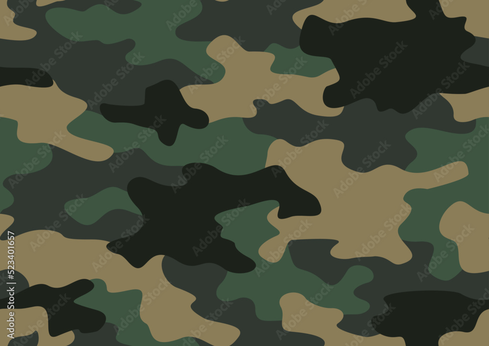 Camouflage texture seamless pattern. Abstract modern military ornament for army and hunting print. Vector background. Camouflage texture seamless pattern. Abstract modern military ornament for army and hunting print. Vector background.
