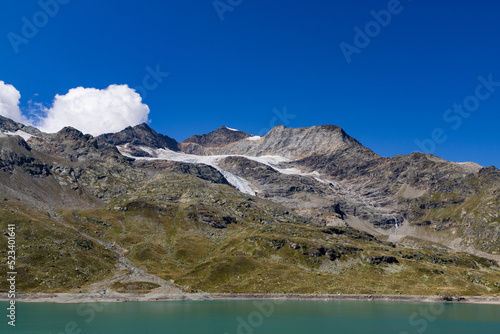 Ghiacciaio dell'Aletsch in Svizzera in estate