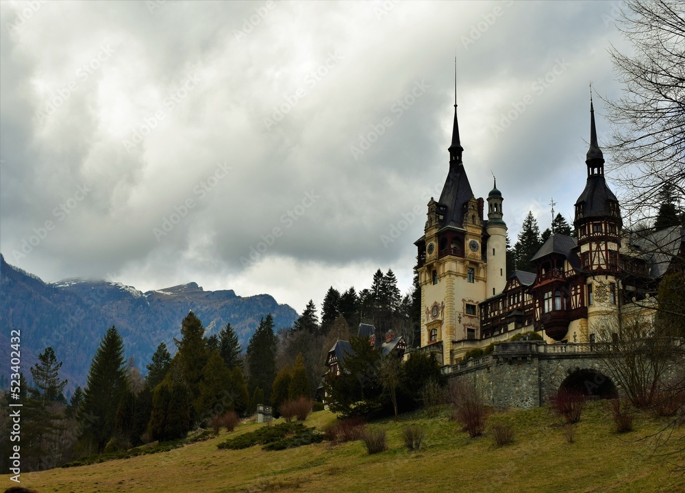 Peles castle in Sinaia, Transylvania