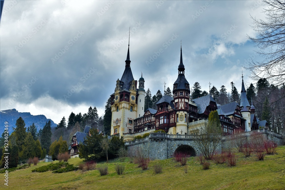 Peles castle in Sinaia, Transylvania