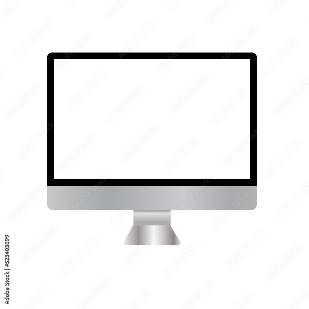 lcd monitor isolated on white lcd monitor isolated on white