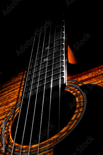 Acoustic guitar with metal strings