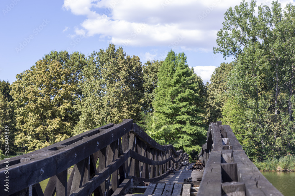 Fototapeta premium alte holzerne brücke
