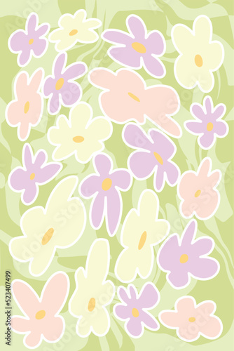 Abstract Retro Geometric seamless pattern with geometry form . Vector illustration