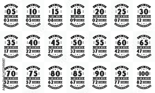 Canvas Print Happy Birthday celebration Typography bundle Design
