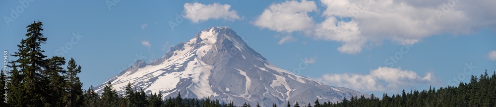 Panoramic landscape of Mt. Hood, Oregon