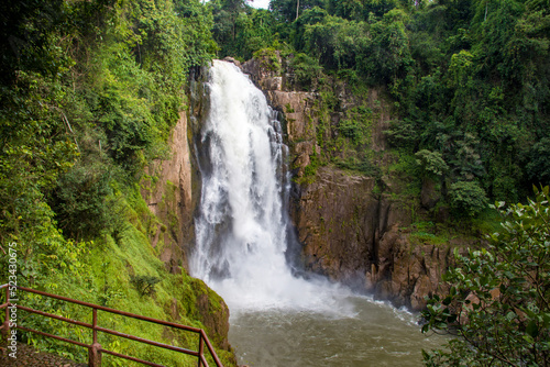 the river view of Haew Narok Waterfall (Nam tok Haeo Narok) was Thailand Khao Yai National Park’s most impressive waterfall. The first level is a steep cliff 50 meters high. photo