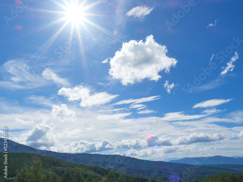 Photography 夏の美笹深宇宙探査用地上局付近からの景色