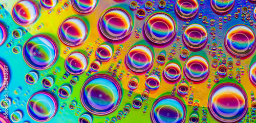 background of colorful water drops