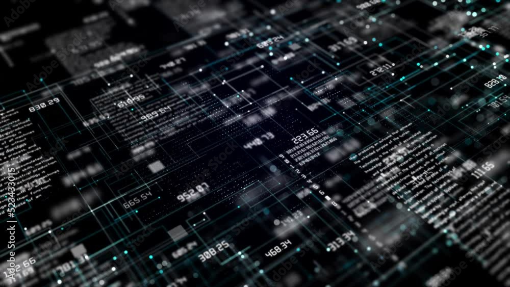 Technology Digital Cyberspace with Particles and Digital Data Network Connections. Big data Connection and Data Analysis, Technology Digital Abstract Background Concept. Technology Digital Cyberspace with Particles and Digital Data Network Connections. Big data Connection and Data Analysis, Technology Digital Abstract Background Concept.