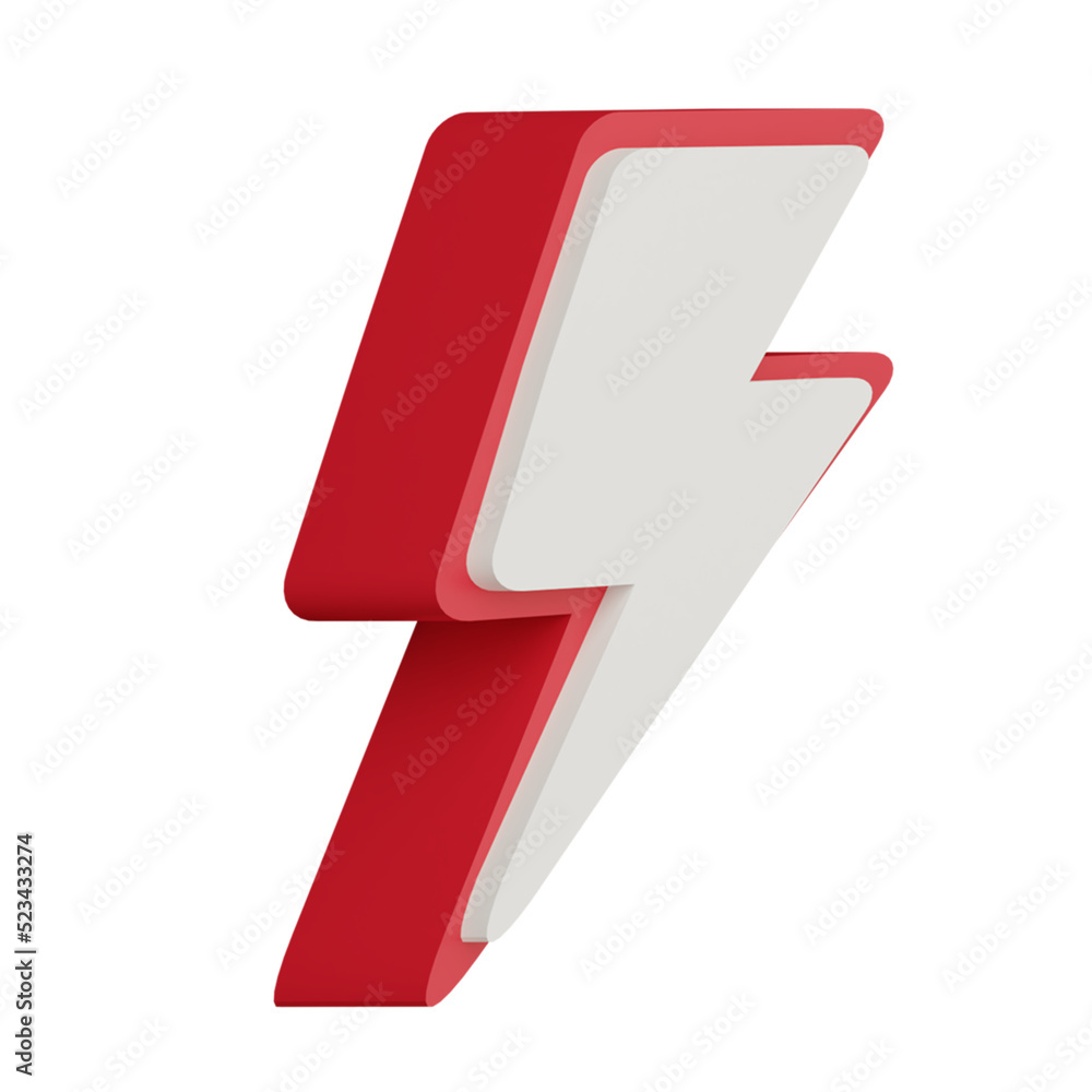red flash 3d with white color in the middle red flash 3d with white color in the middle