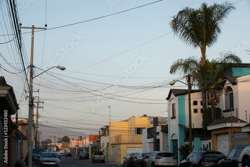 View of a neighborhood near downtown Tijuana, Baja California, Mexico.