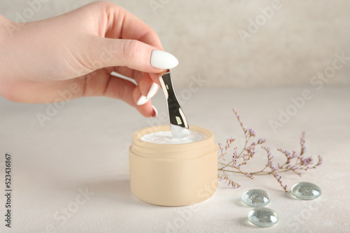 Female hand and natural cos...