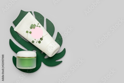 Cosmetic products on light ...