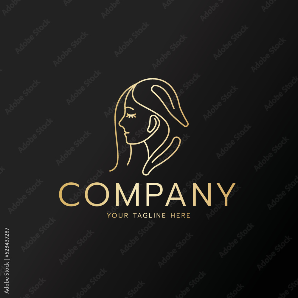 Woman nautre logo icon design vector
