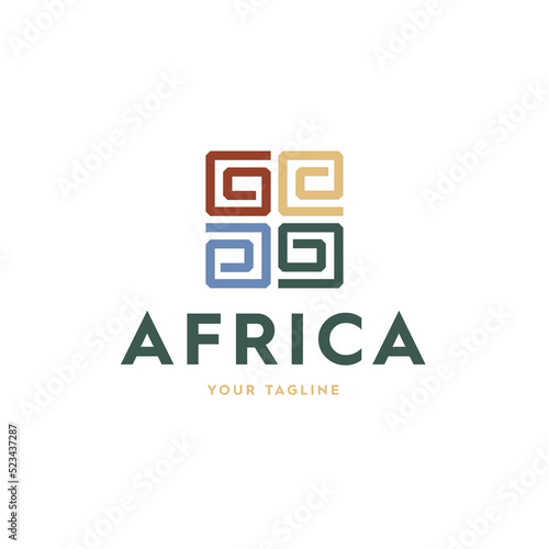 Africa logo icon design vector
