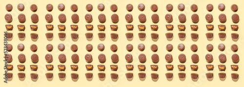 Tasty peanut butter cups on...