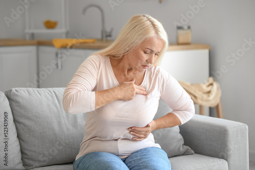 Mature woman suffering from...