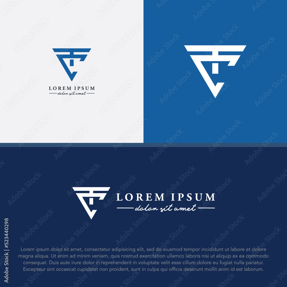 logo design letter Tc for brand and company names logo design letter Tc for brand and company names