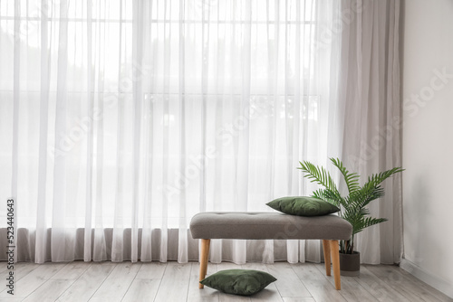 Soft bench with cushions an...