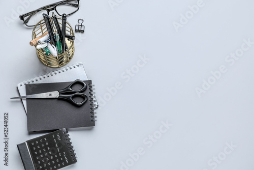Set of different stationery...