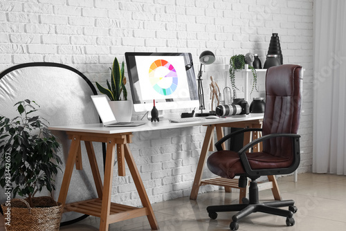 Photographer's workplace an...