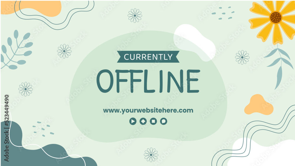 Naklejka premium Boho Party Background Template Hand Drawn Cartoon Flat Illustration