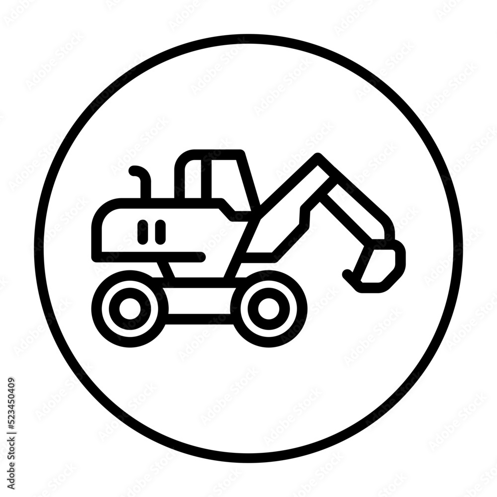 bulldozer icon bulldozer icon