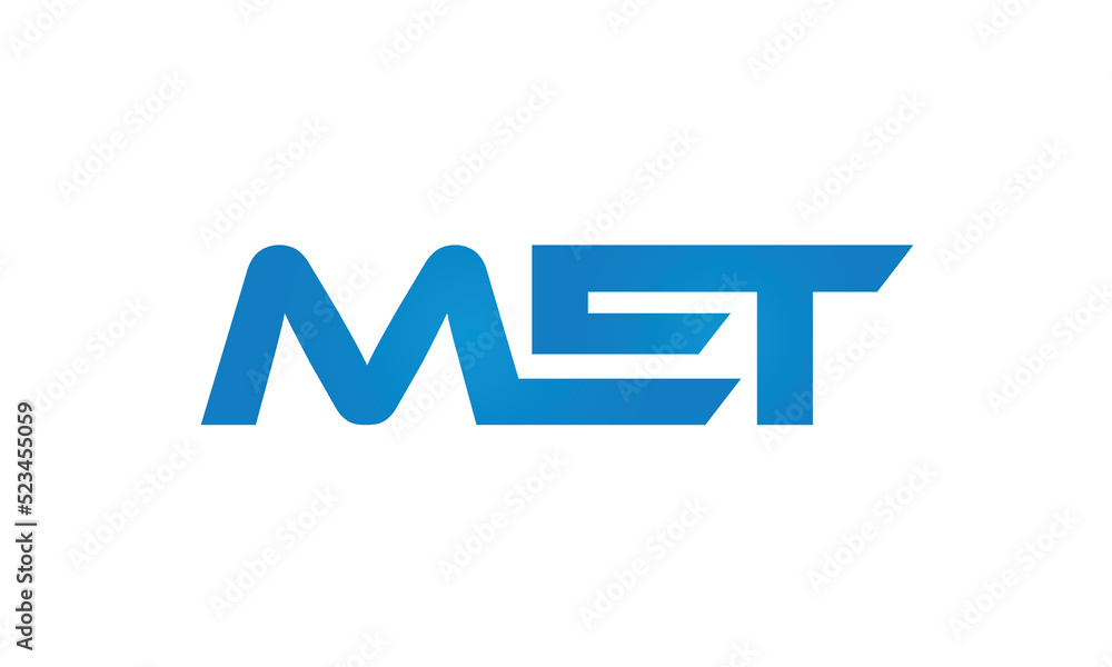 MET letters linked logo design, Letter to letter connection monogram concepts vector alphabet MET letters linked logo design, Letter to letter connection monogram concepts vector alphabet