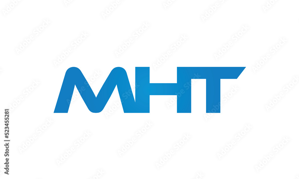 MHT letters linked logo design, Letter to letter connection monogram concepts vector alphabet MHT letters linked logo design, Letter to letter connection monogram concepts vector alphabet