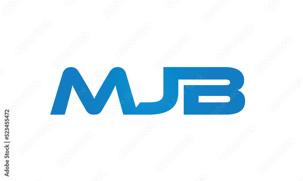 MJB letters linked logo design, Letter to letter connection monogram concepts vector alphabet MJB letters linked logo design, Letter to letter connection monogram concepts vector alphabet