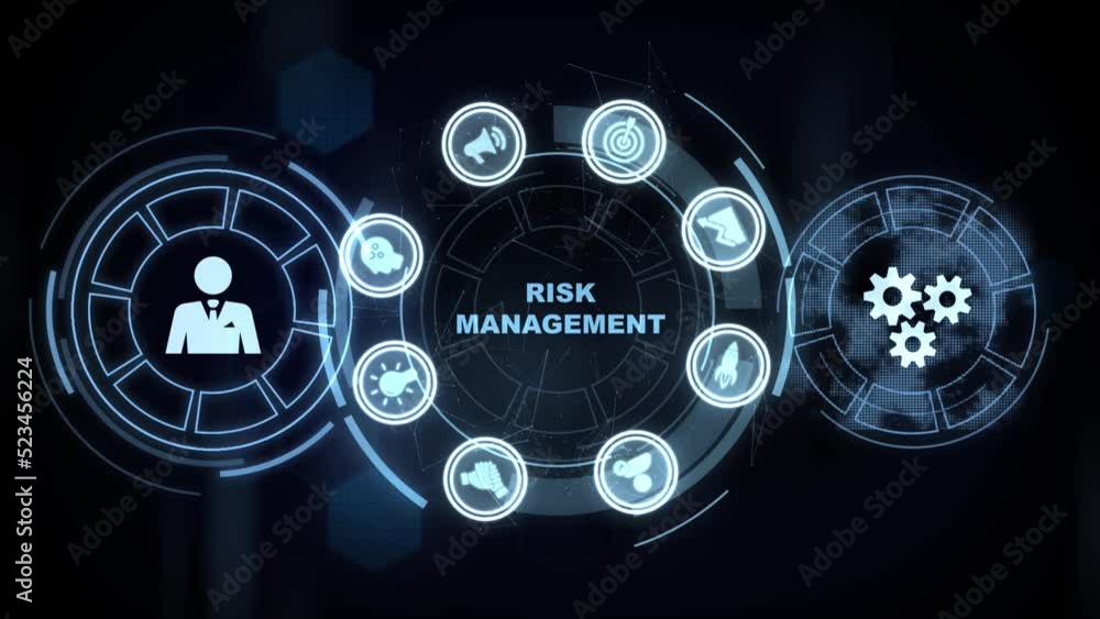 Risk Management and Assessment for Business Investment Concept. Business, Technology, Internet and network concept. Risk Management and Assessment for Business Investment Concept. Business, Technology, Internet and network concept.