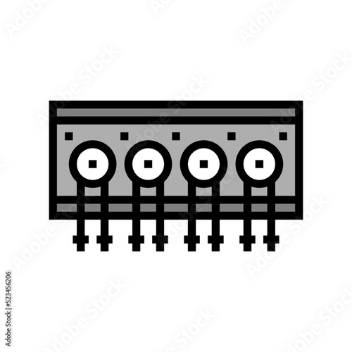 dosing pump aquarium fish color icon vector. dosing pump aquarium fish sign. isolated symbol illustration