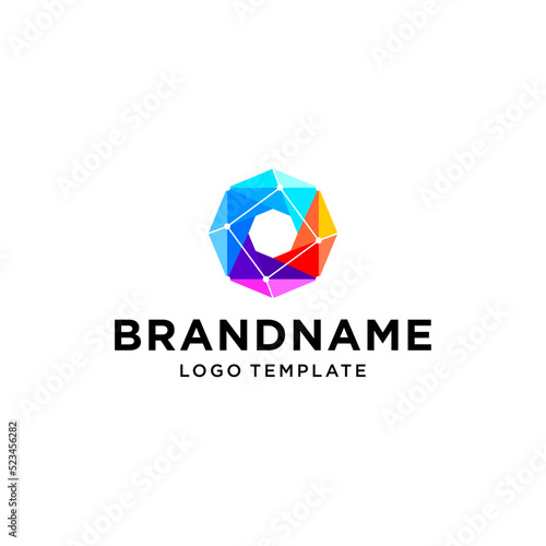 Free Download Technology Data Logo Vector Modern Full Colour - GFXLoad