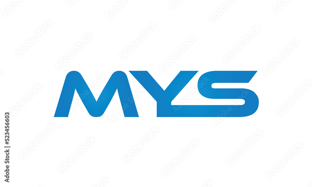 MYS letters linked logo design, Letter to letter connection monogram concepts vector alphabet MYS letters linked logo design, Letter to letter connection monogram concepts vector alphabet