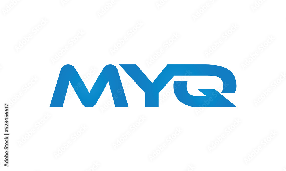 MYQ letters linked logo design, Letter to letter connection monogram concepts vector alphabet MYQ letters linked logo design, Letter to letter connection monogram concepts vector alphabet