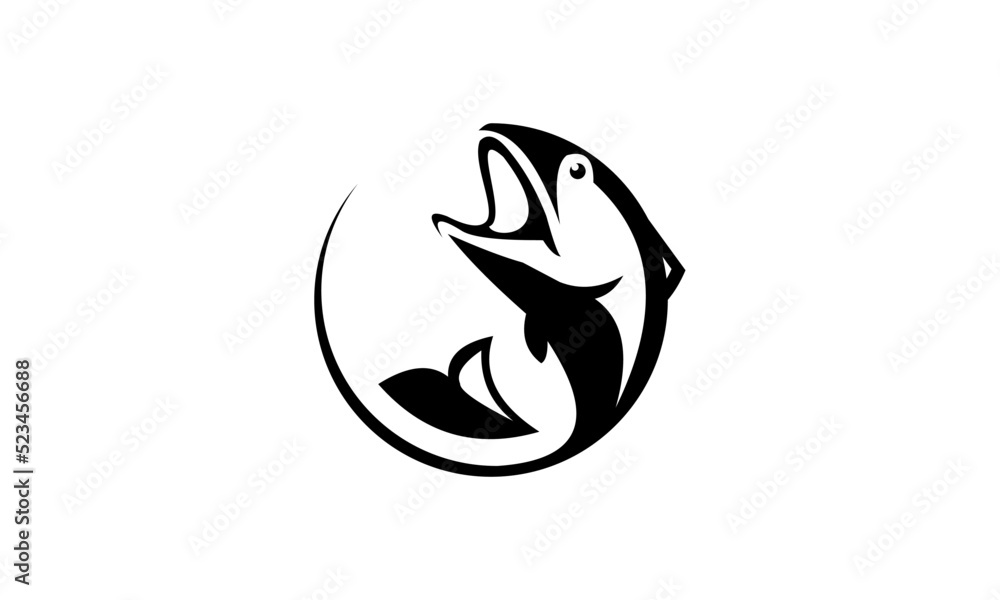 circular fish logo vector design symbol illustration sign icon design idea circular fish logo vector design symbol illustration sign icon design idea