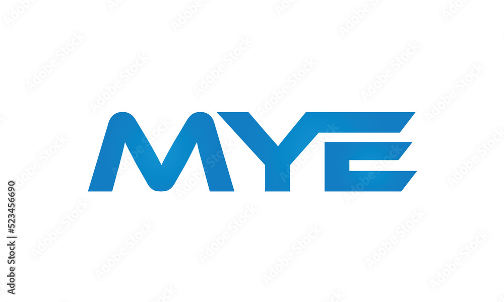 MYE letters linked logo design, Letter to letter connection monogram concepts vector alphabet MYE letters linked logo design, Letter to letter connection monogram concepts vector alphabet