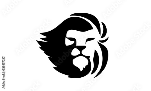 lion head illustration logo symbol illustration design icon