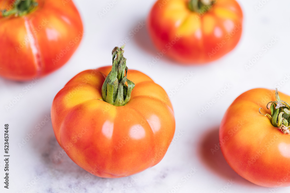 Fresh tomato, seasonal organic ripe Fresh tomato, seasonal organic ripe